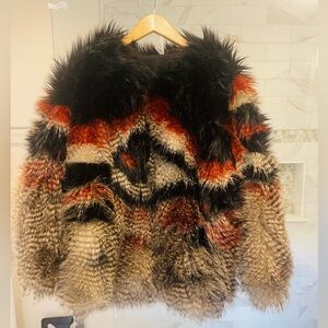Free People faux fur worn once.